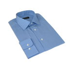 Men Mondego 100% Cotton Dress Sport shirt Regular Modern fit sn6100 Blue Stripe - J.Valintin Men's Wear Legend - 4459