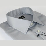 Men Mondego 100% Soft Cotton Dress Business Classic shirt A1300 Gray Herringbone - J.Valintin Men's Wear Legend - 4204