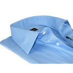 Men Mondego 100% Soft Cotton Dress Business Classic shirt B500 Blue Herringbone - J.Valintin Men's Wear Legend - 4154