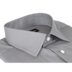 Men Mondego 100% Soft Cotton Dress Classic shirt Long Sleeves sn100 gray Solid - J.Valintin Men's Wear Legend - 4301
