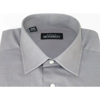 Men Mondego 100% Soft Cotton Dress Classic shirt Long Sleeves sn100 gray Solid - J.Valintin Men's Wear Legend - 4301