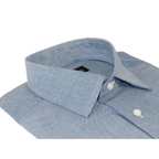 Men Mondego 100% Soft Cotton Dress Classic shirt Long Sleeves sn2200 Denim blue - J.Valintin Men's Wear Legend - 4352