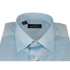 Men Mondego 100% Soft Cotton Dress Classic shirt Long Sleeves sn400 Solid Blue - J.Valintin Men's Wear Legend - 4327