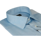 Men Mondego 100% Soft Cotton Dress Classic shirt Long Sleeves sn400 Solid Blue - J.Valintin Men's Wear Legend - 4327