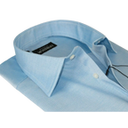 Men Mondego 100% Soft Cotton Dress Classic shirt Long Sleeves sn400 Solid Blue - J.Valintin Men's Wear Legend - 4327
