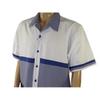 Men MONTIQUE 2pc Walking Leisure Suit Matching Set Short Sleeves 2212 Purple - J.Valintin Men's Wear Legend - 94702