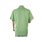Men MONTIQUE 2pc Walking Leisure Suit Matching Set Short Sleeves 696 Apple Green - J.Valintin Men's Wear Legend - 95753