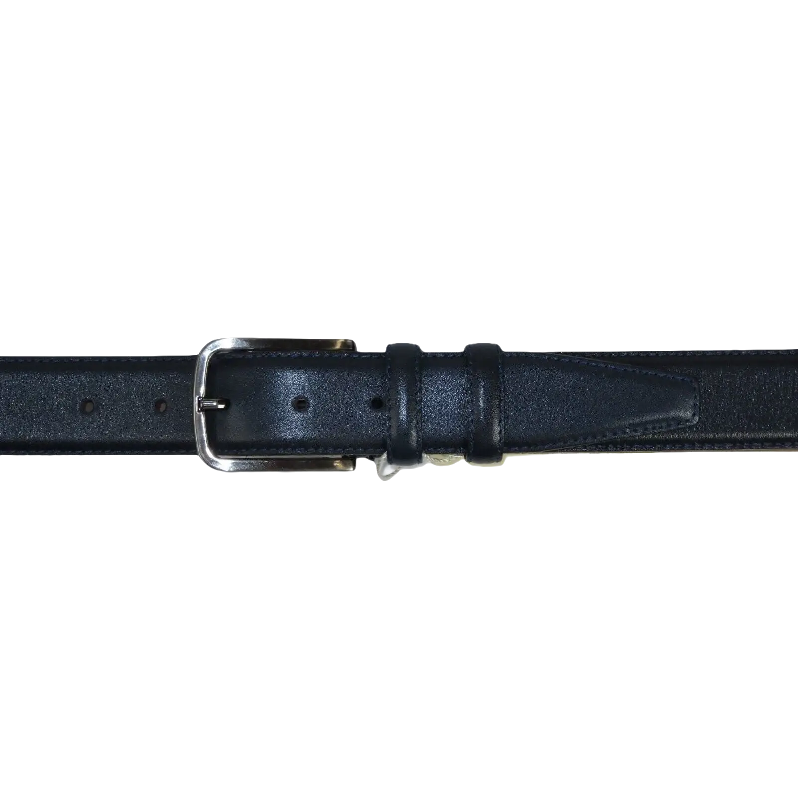 Men Navy Blue Genuine Leather Belt PIERO ROSSI Turkey Soft Full Grain #Navy - B - J.Valintin Men's Wear Legend - 97236