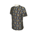 Men Oscar Banks Turkey Party T - Shirt Satin European 1168 - 07 Black Gold Fancy - J.Valintin Men's Wear Legend - 72580