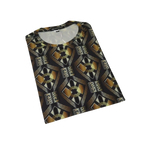 Men Oscar Banks Turkey Party T - Shirt Satin European 1168 - 07 Black Gold Fancy - J.Valintin Men's Wear Legend - 72580