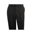 Men Pacelli Double Breasted Suit Classic Peak Lapel Pleated pants GILBERT Black - J.Valintin Men's Wear Legend - 98333