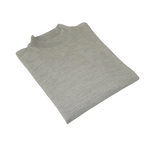 Men PRINCELY Comfortable Merinos Wool Sweater Knits Mock 1011 - 00 Silver Gray - J.Valintin Men's Wear Legend - 1011 - 00 Silver - M