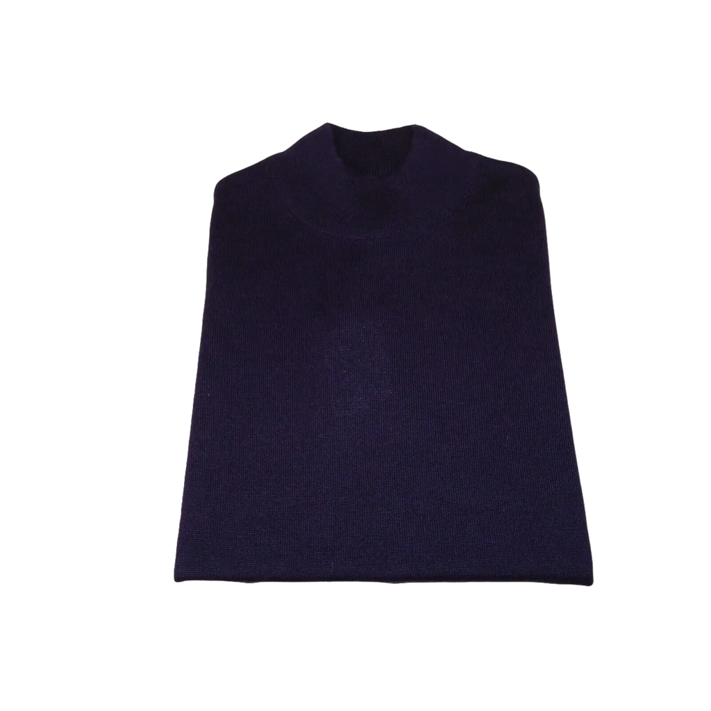 Men PRINCELY Made in Turkey Soft Merinos Wool Sweater Knits Mock 1011 - 00 Plum - J.Valintin Men's Wear Legend - 96685