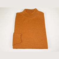 Men PRINCELY Made in Turkey Soft Merinos Wool Sweater Knits Mock 1011 - 00 Rust - J.Valintin Men's Wear Legend - 96665