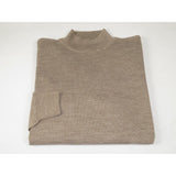 Men PRINCELY Soft Comfort Merinos Wool Sweater Knits Mock 1011 - 00 Mocha - J.Valintin Men's Wear Legend - 1011 - 00 Mocha - M