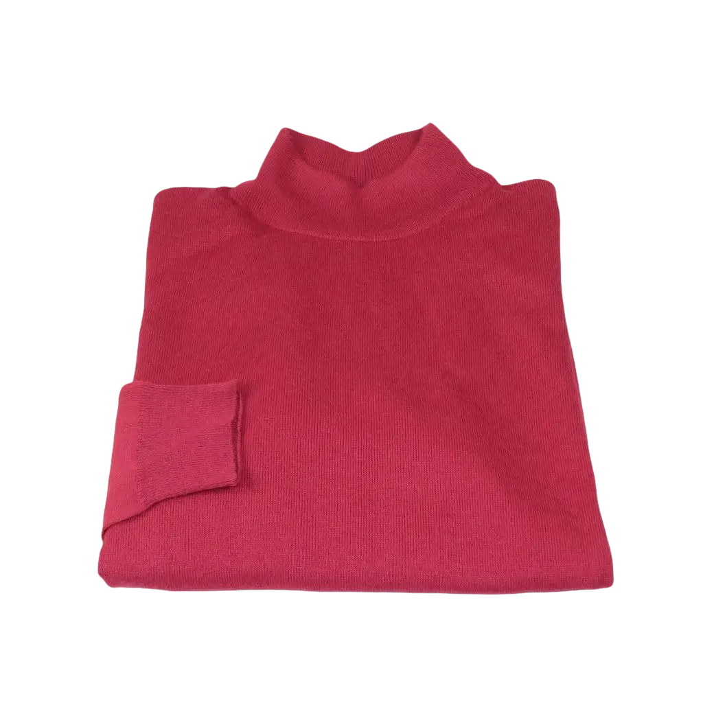 Men PRINCELY Soft Comfort Merinos Wool Sweater Knits Mock 1011 - 00 Raspberry - J.Valintin Men's Wear Legend - 1011 - 00 Rasp - M