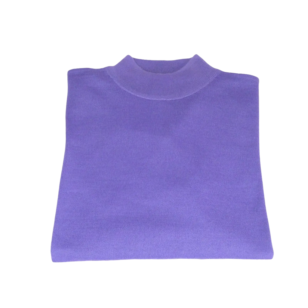Men PRINCELY Soft Comfortable Merinos Wool Sweater Knits Mock 1011 - 00 Lilac - J.Valintin Men's Wear Legend - 96681