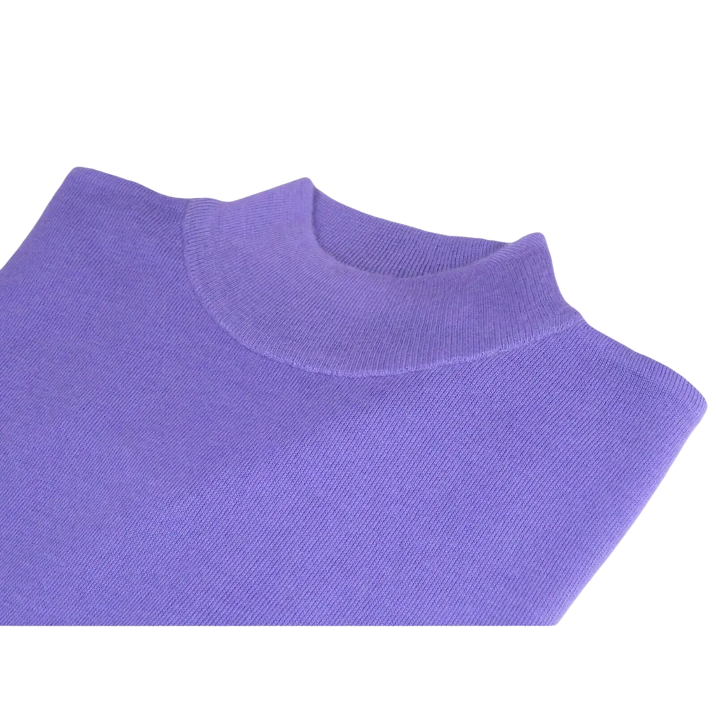 Men PRINCELY Soft Comfortable Merinos Wool Sweater Knits Mock 1011 - 00 Lilac - J.Valintin Men's Wear Legend - 96681