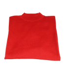 Men PRINCELY Soft Comfortable Merinos Wool Sweater Knits Mock Neck 1011 - 00 Red - J.Valintin Men's Wear Legend - 96701