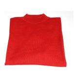 Men PRINCELY Soft Comfortable Merinos Wool Sweater Knits Mock Neck 1011 - 00 Red - J.Valintin Men's Wear Legend - 96701