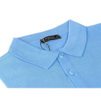 Men PRINCELY Soft Merinos Wool Sweater Knits Lightweight Polo 1011 - 40 Sky Blue - J.Valintin Men's Wear Legend - 96649