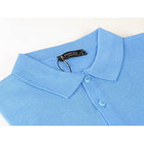 Men PRINCELY Soft Merinos Wool Sweater Knits Lightweight Polo 1011 - 40 Sky Blue - J.Valintin Men's Wear Legend - 96649