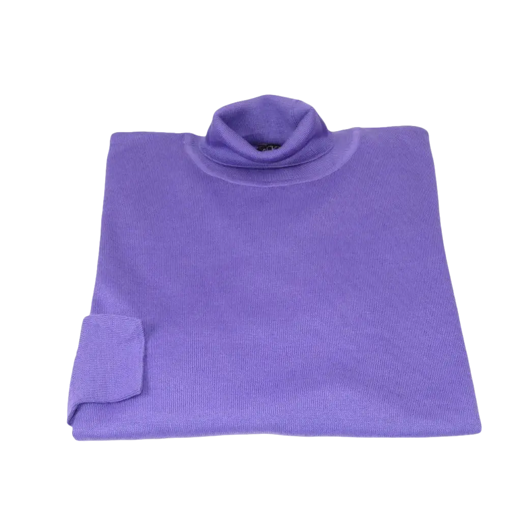 Men PRINCELY Turtle neck Sweater From Turkey Merino Wool 1011 - 80 Lilac - J.Valintin Men's Wear Legend - 1011 - 80 Lilac - M