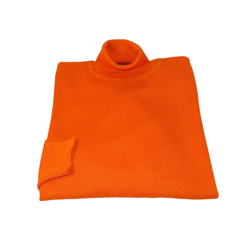 Men PRINCELY Turtle neck Sweater From Turkey Merino Wool 1011 - 80 Orange - J.Valintin Men's Wear Legend - 1011 - 80 Orange - M