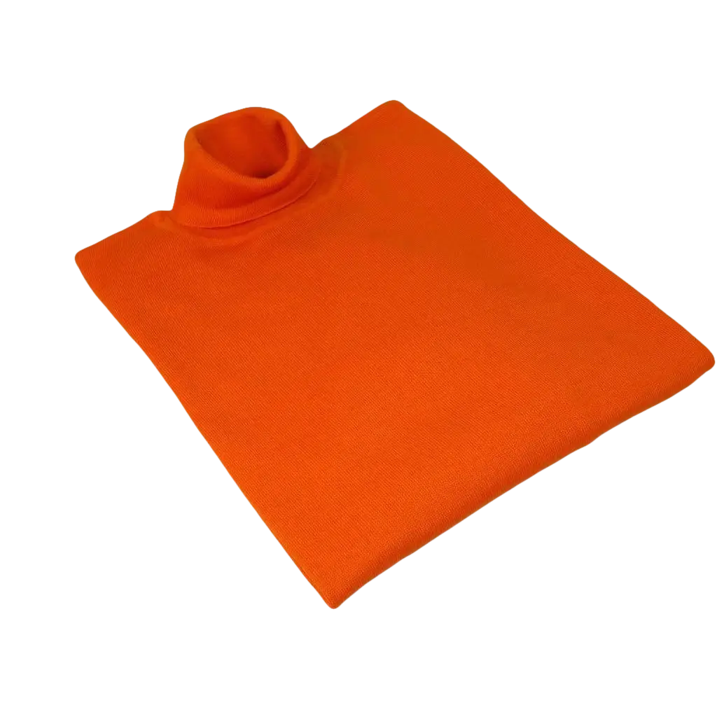 Men PRINCELY Turtle neck Sweater From Turkey Merino Wool 1011 - 80 Orange - J.Valintin Men's Wear Legend - 1011 - 80 Orange - M