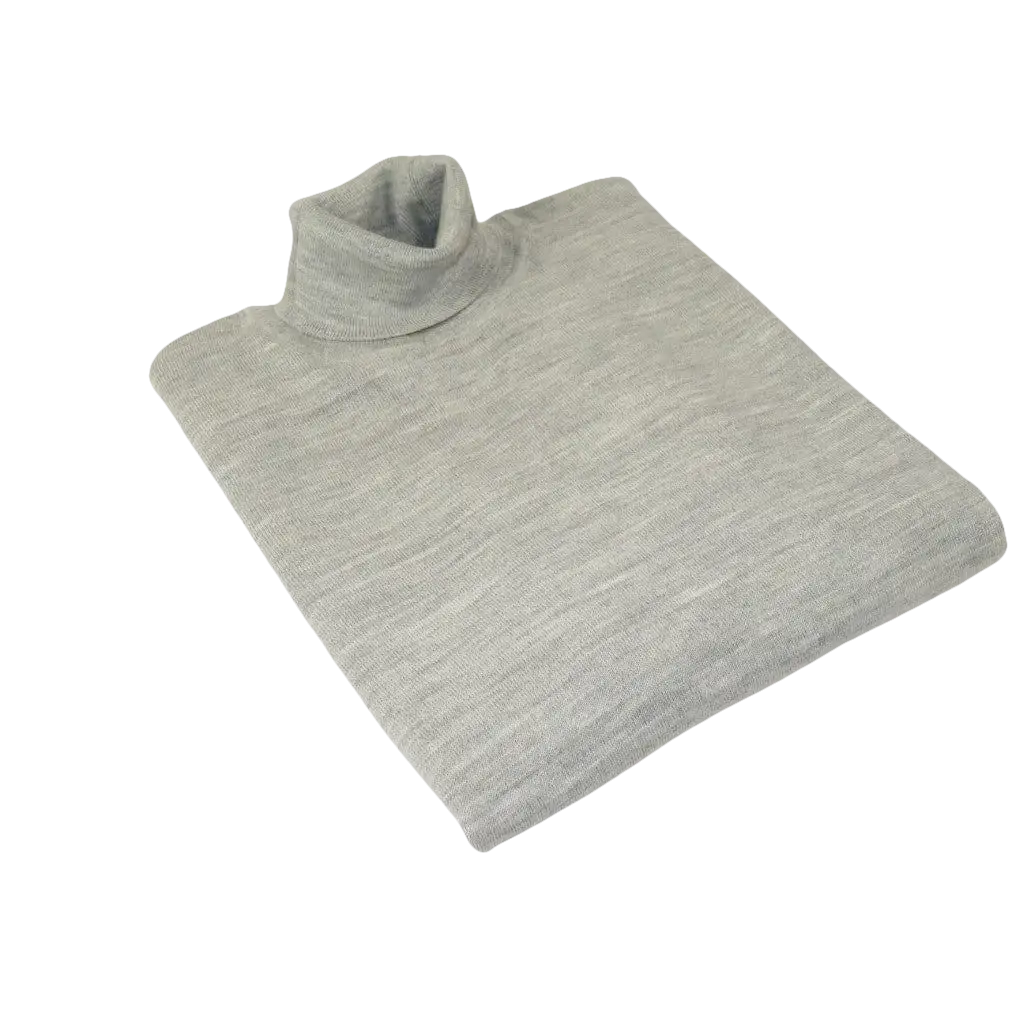 Men PRINCELY Turtle neck Sweater From Turkey Merino Wool 1011 - 80 Silver - J.Valintin Men's Wear Legend - 1011 - 80 Silver - M