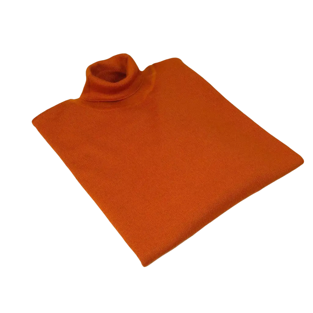 Men PRINCELY Turtle neck Sweater From Turkey Soft Merino Wool 1011 - 80 Cognac - J.Valintin Men's Wear Legend - 1011 - 80 cognac - M