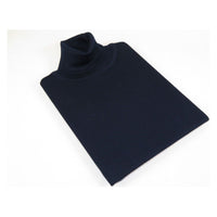 Men PRINCELY Turtle neck Sweater From Turkey Soft Merino Wool 1011 - 80 Navy Blue - J.Valintin Men's Wear Legend - 96725