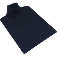 Men PRINCELY Turtle neck Sweater From Turkey Soft Merino Wool 1011 - 80 Navy Blue - J.Valintin Men's Wear Legend - 96725