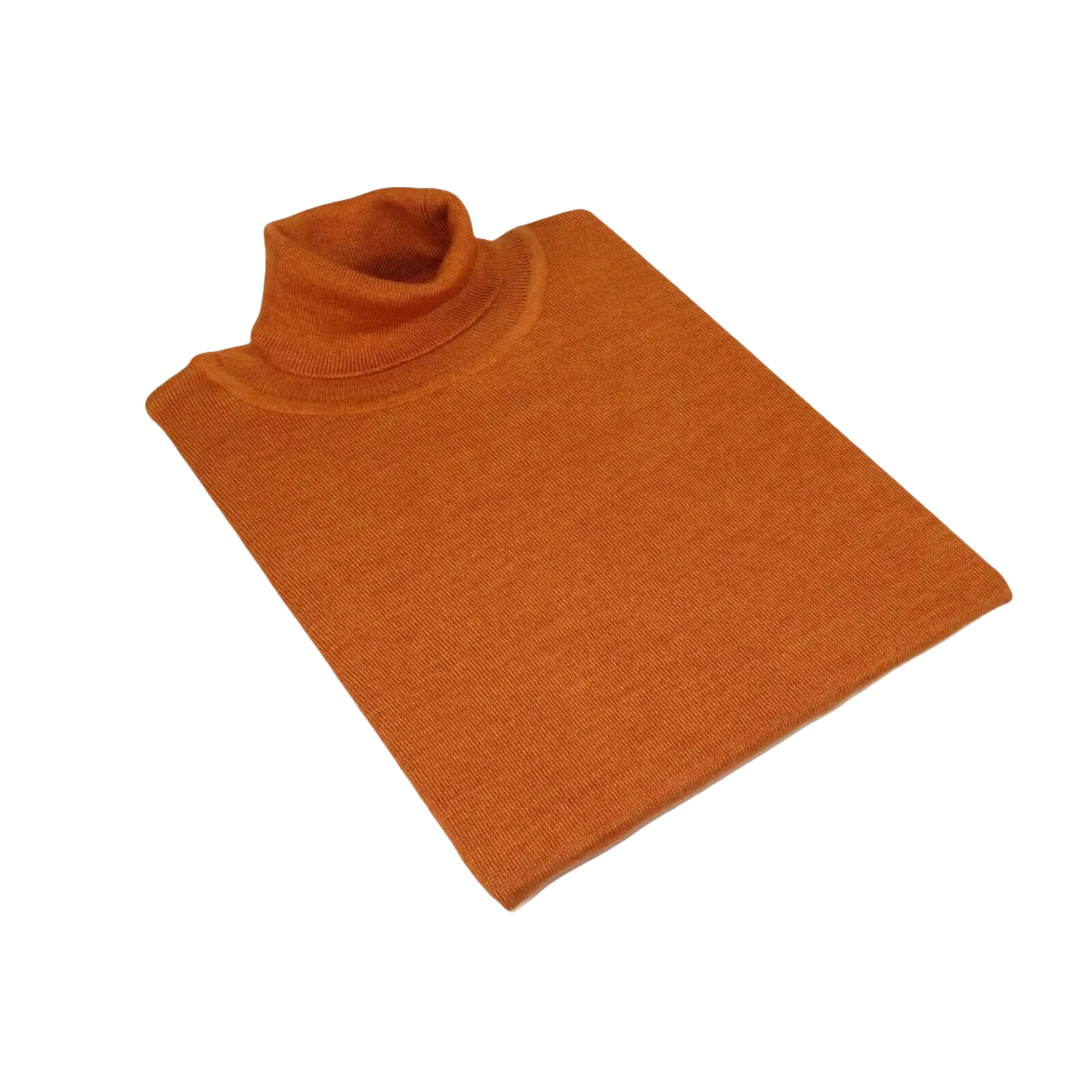 Men PRINCELY Turtle neck Sweater From Turkey Soft Merinos Wool 1011 - 80 Rust - J.Valintin Men's Wear Legend - 96737
