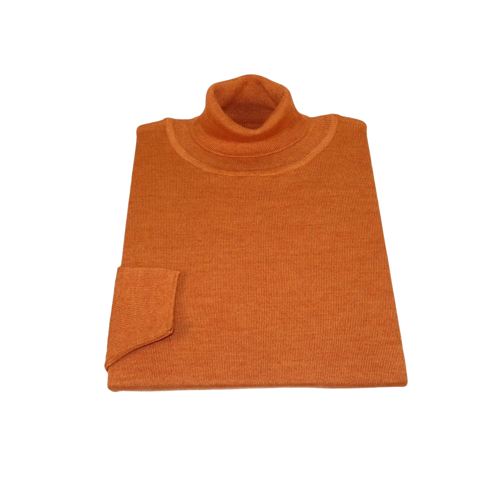 Men PRINCELY Turtle neck Sweater From Turkey Soft Merinos Wool 1011 - 80 Rust - J.Valintin Men's Wear Legend - 96737