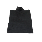 Men PRINCELY Turtle neck Sweater Turkey Soft Merinos Wool 1011 - 80 Charcoal - J.Valintin Men's Wear Legend - 1011 - 80 Charcoal - M