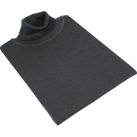 Men PRINCELY Turtle neck Sweater Turkey Soft Merinos Wool 1011 - 80 Steal Gray - J.Valintin Men's Wear Legend - 96749