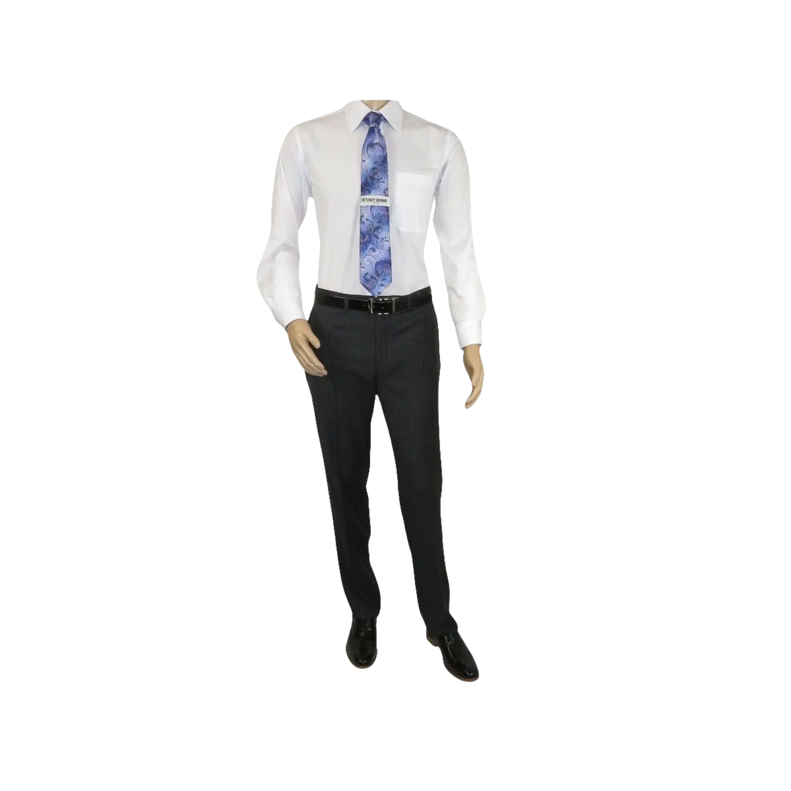 Men RALPH LAUREN Suit Wool Blend Two Button Classic Pinstripe Formal 0151 Gray - J.Valintin Men's Wear Legend - 18241