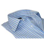 Men Reddington 100% Cotton Dress Sports shirt Regular Modern fit 175 Blue Stripe - J.Valintin Men's Wear Legend - 4420