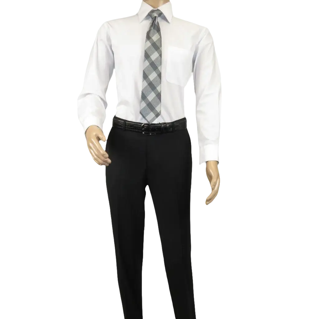 Men RENOIR Dressy Suit Separates Solid Slim Fit 201 - 1 Black Double Breasted - J.Valintin Men's Wear Legend - 201 - 1 DB - 36S