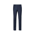 Men Renoir Flat Front Pants 100% Wool Super 140's Classic Fit 508 - 19 Navy Blue - J.Valintin Men's Wear Legend - 73911