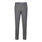 Men Renoir Flat Front Pants 100% Wool Super 140's Classic Fit 508 - 3 Mid gray - J.Valintin Men's Wear Legend - 74341