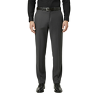 Men Renoir Flat Front Pants 100% Wool Super 140's Classic Fit 555-3 Charcoal