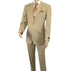 Men Renoir Suit Separate Super 140 Wool Two Button Classic Fit 508 - 4 Beige New - J.Valintin Men's Wear Legend - 96058