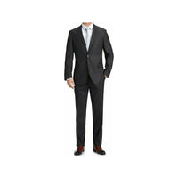 Men Renoir Suit Separate Super 140 Wool Two Button Classic Fit 555 - 3 Charcoal - J.Valintin Men's Wear Legend - 80006