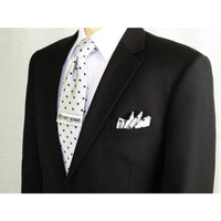 Men Renoir Suit Separate Super 140s Soft Wool Two Button Classic Fit 508 - 1 Black - J.Valintin Men's Wear Legend - 73369