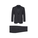 Men RENOIR Suit Seprates Solid 2 Button Business Formal Slim Fit 201 - 1 Black - J.Valintin Men's Wear Legend - 97585