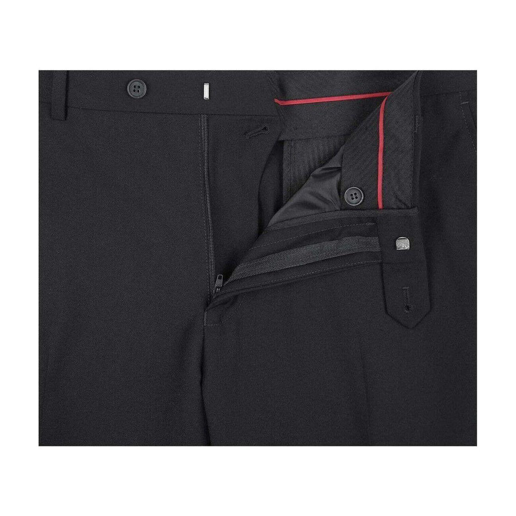 Men RENOIR Suit Seprates Solid 2 Button Business Formal Slim Fit 201 - 1 Black - J.Valintin Men's Wear Legend - 97585