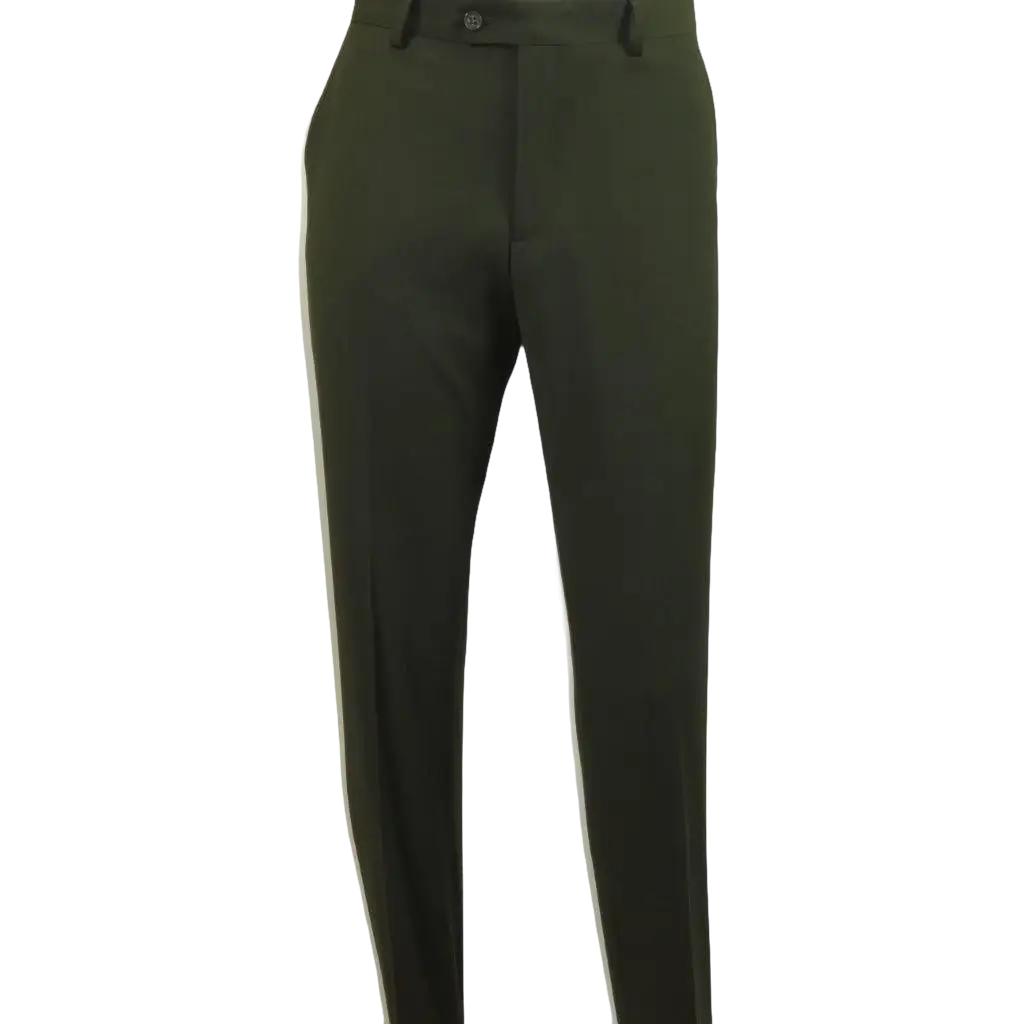 Men RENOIR Suit Seprates Solid 2 Button Business Formal Slim Fit 201 - 10 Olive - J.Valintin Men's Wear Legend - 201 - 10 Olive - 36S
