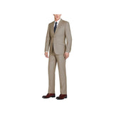 Men RENOIR suit Solid 2 Button Business Formal All Purpose Slim Fit 202 - 3 Tan - J.Valintin Men's Wear Legend - 97629